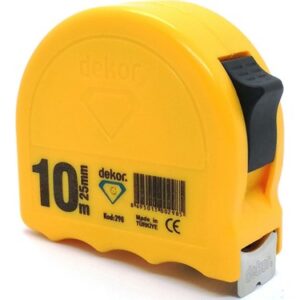 DEKOR 10mt x 25mm Şerit Metre