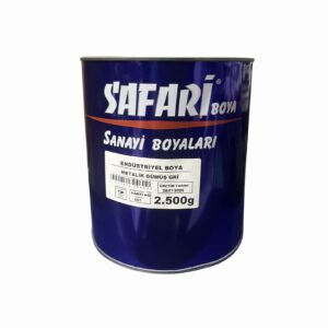 Safari Endüstriyel Boya Metalik Gümüş Gri 2.5 kg