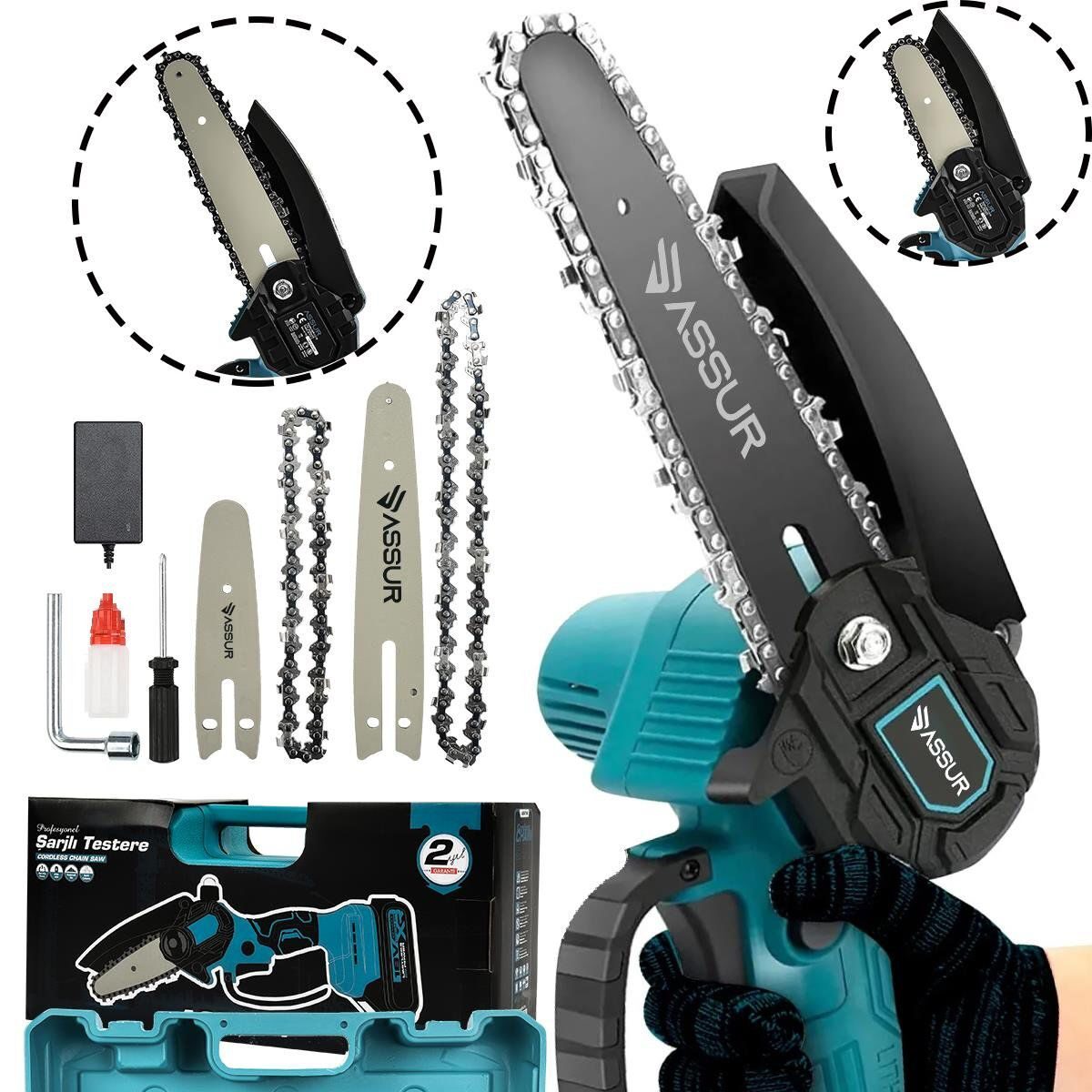 Assur Şarjlı Dal Budama Makinesi 21V