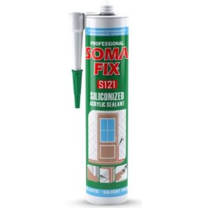 Somafix S121 Beyaz Silikonize Mastik 500 gr