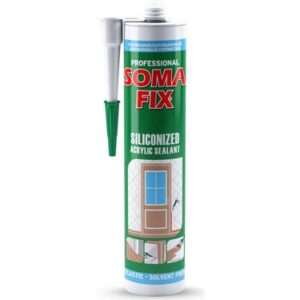 Somafix S122 Siyah Silikonize Mastik 500 gr