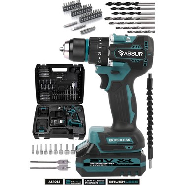 Assur ASR013 21V Şarjlı Çelik Mandrenli Darbeli Matkap