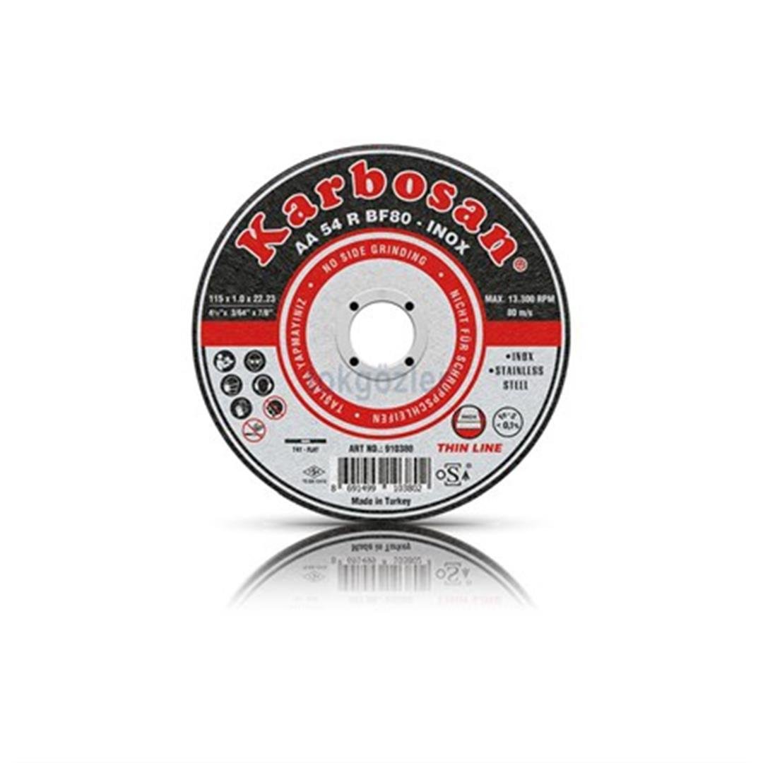 Karbosan – 115×1x22 İnox Kesici Taş
